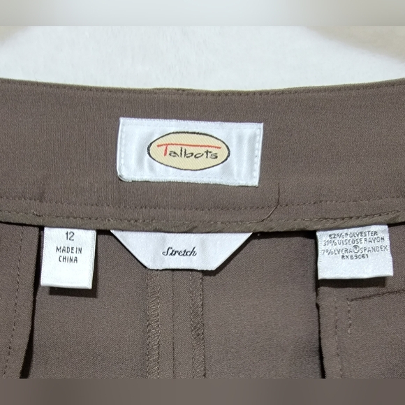 Women's Talbots Stretch Dress Pants, Tan, Size 12, EUC - Picture 9 of 9